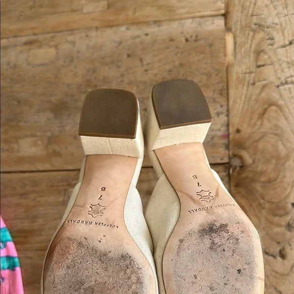 Loeffler Randall Lulu Pom Pom Mules – Canvas – Size 7 – GUC - Picture 5 of 8